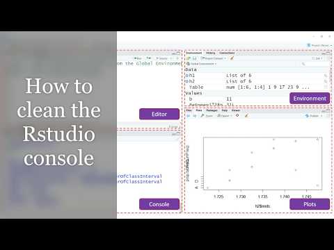 How to clean the console in Rstudio?