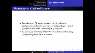 Üretim Ve Operasyon Yönetimi 45 Johnson Yöntemi