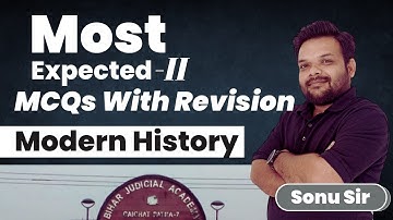 32nd  Bihar Judicial Exam | Important Modern History MCQs In One Shots | By Deepak Sir