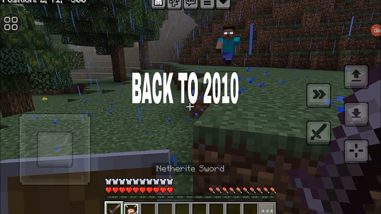 Minecraft In 2010 I back to 2010 in minecraft - YouTube