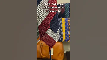 Spazio Artigianale Shantung Grenadine Pure Silk Handmade Tie Bespoke Handmade Tie Silk 