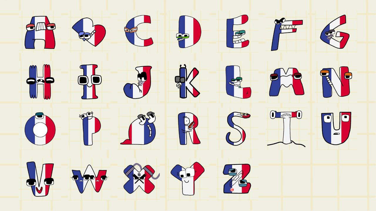 FRENCH ALPHABET SONG but they are flag form