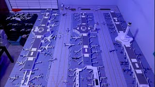 Working on Denver Airport Replica (1:400 Scale)