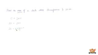 How to solve problems based on circumference and area of the circle  Vol. 1/6