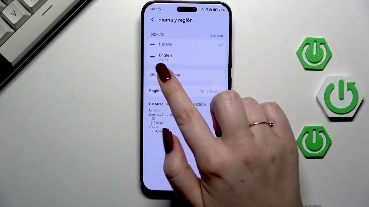 Как изменить язык на HONOR Magic8 Pro