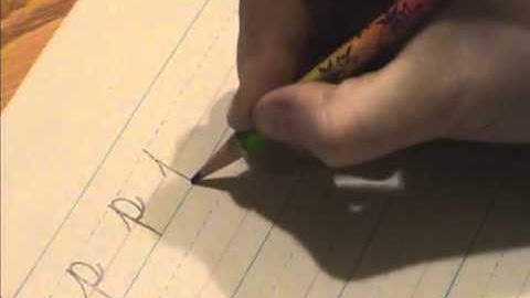 Cursive Lesson 20 - Letter p