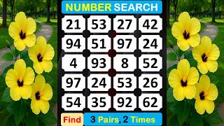 Number Search: How Sharp Is Your Mind? #braingame #memory #puzzle #quiz #games #mindset  -#424