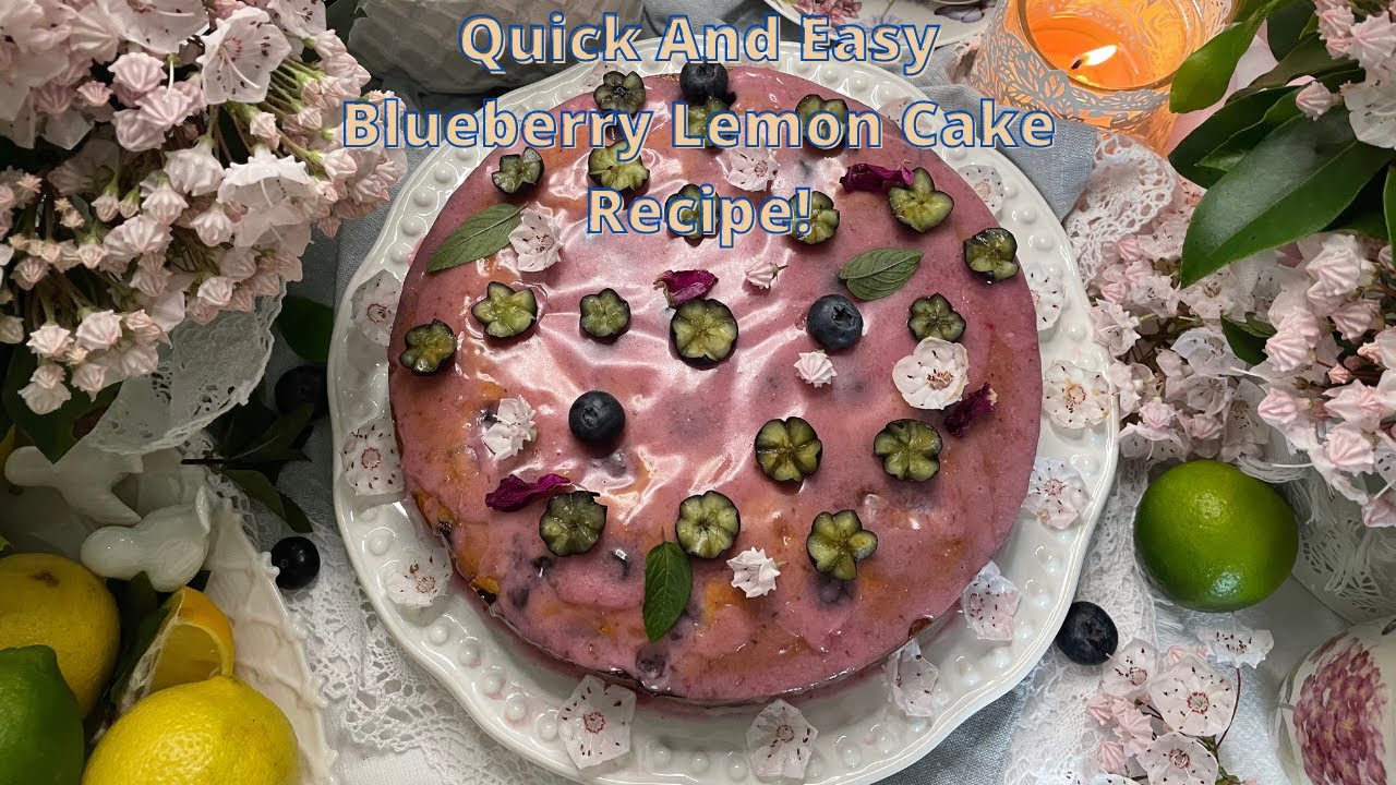 Quick And Easy Blueberry Lemon Cake Recipe! | Farida's Kitchen |