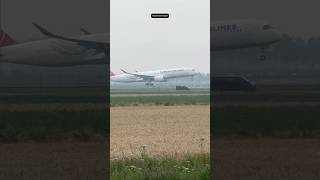Airbus A350 Turkish Airlines Istanbul To Amsterdam Landing Schiphol Airport Tclgj Tk1951