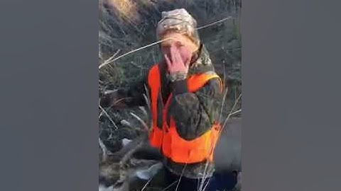 Sydney getting her first deer and its bigger than her sisters buck!!!