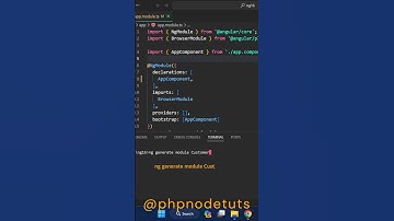 ⚡How to create a custom module in Angular| Create custom module in Angular 17 #shorts #angular17