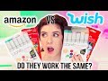 Trying WISH VS. AMAZON Art Supplies!