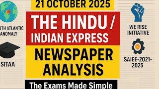 21 October 2025 The Hindu + Indian Express + PIB News Analysis  screenshot 5