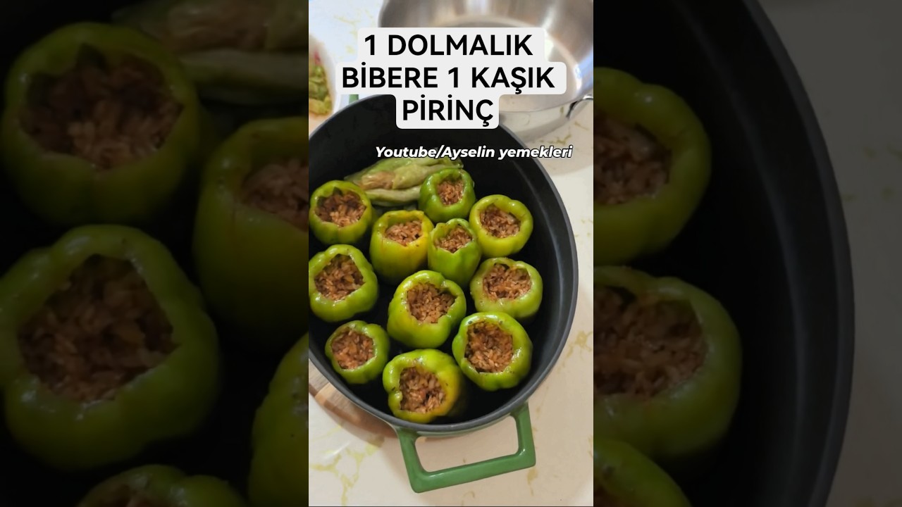 Biber Dolması Tarifi #biberdolması #dolmatarifi Biber Dolması Tarifi #biberdolması #dolmatarifi