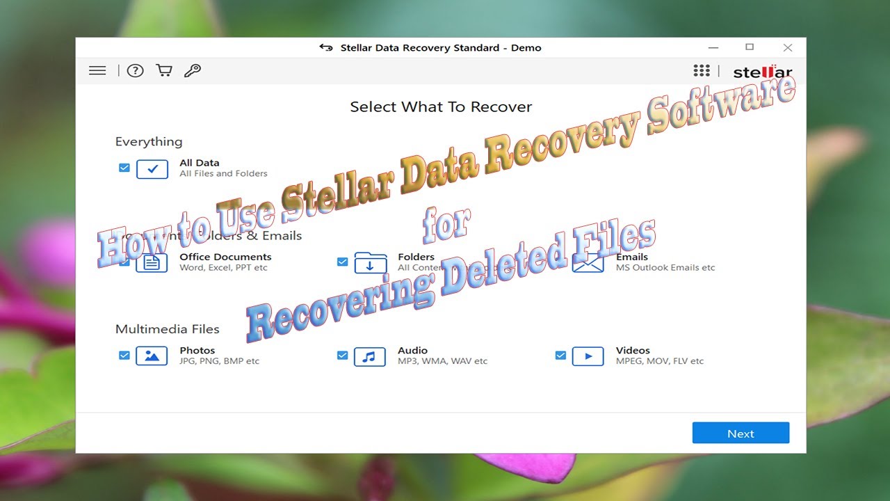 How to Use Stellar Data Recovery Software for Deleted Document (PDF) Files Tutorial