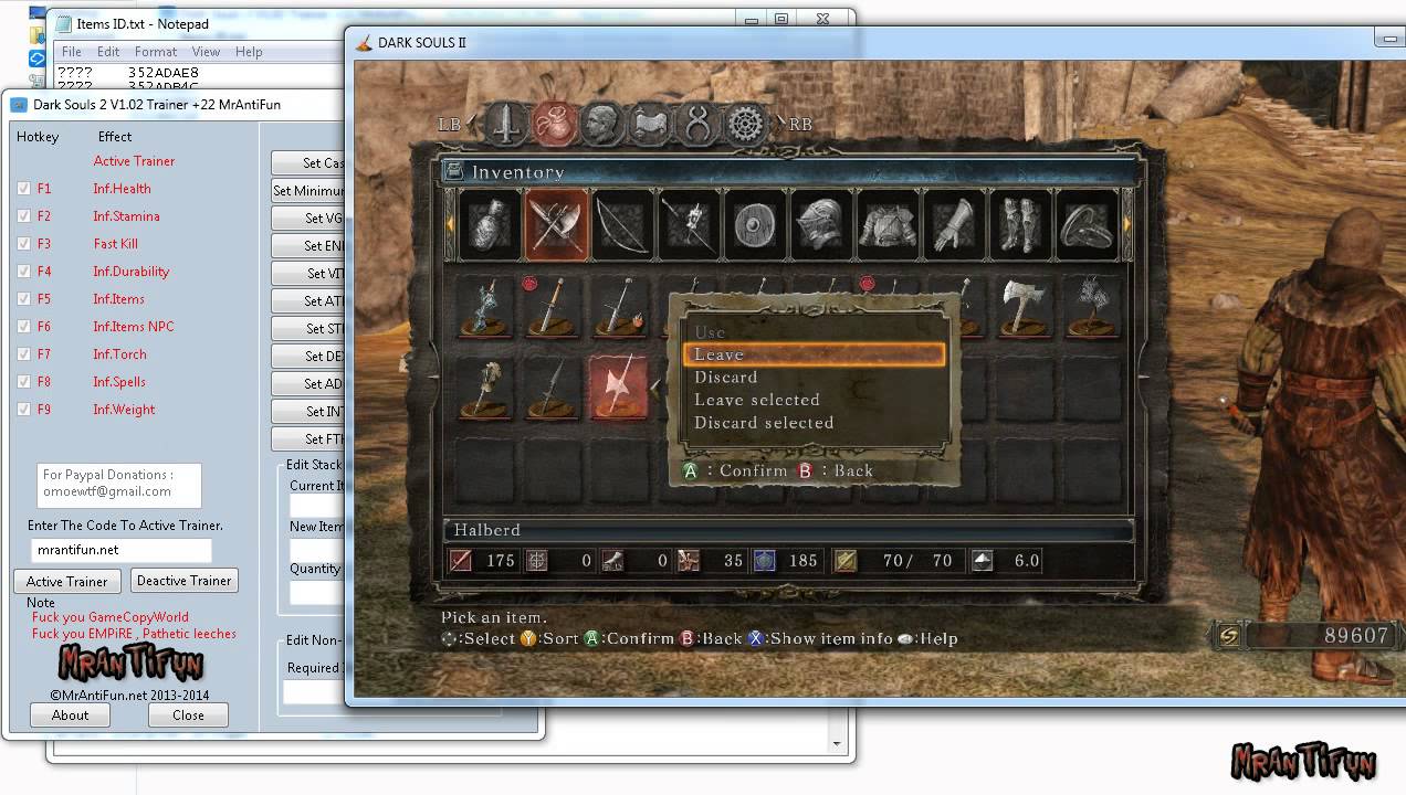 Dark Souls II: Scholar of the First Sin Cheats & Trainers for PC