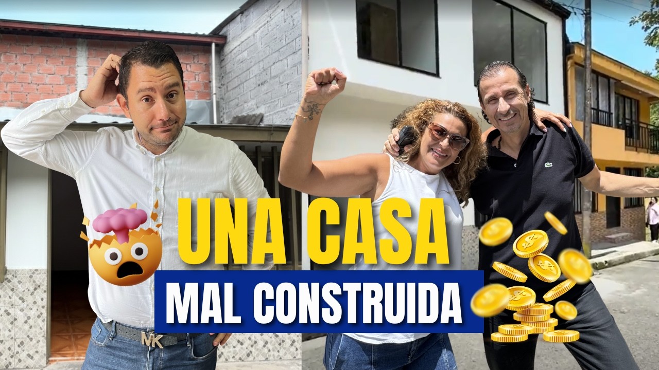 Convirtieron esta casa caótica y mal construida en un dúplex + apartaestudio 💰🏆