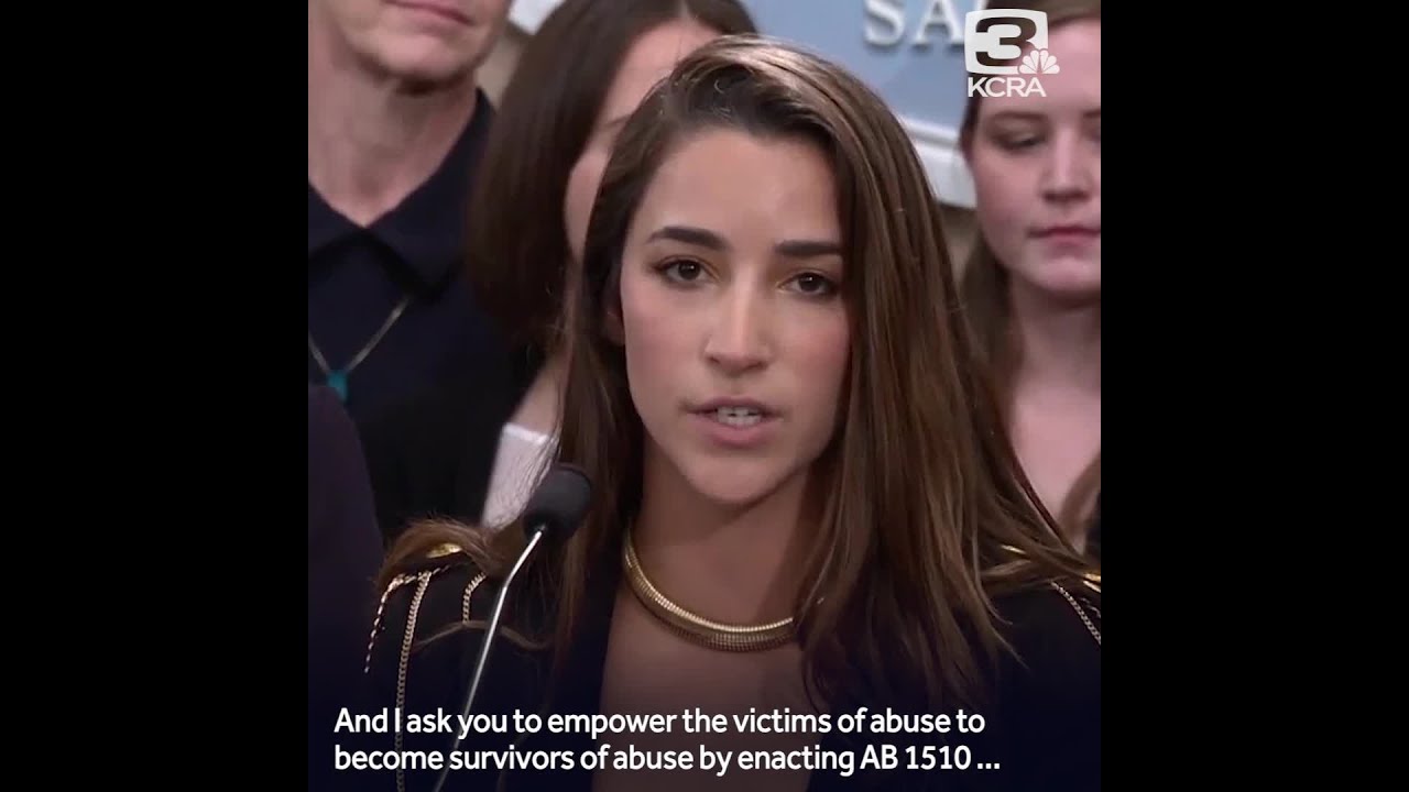 Aly Raisman speaks at Capitol with sexual assault survivors YouTube