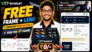 🎉 Lenskart Hustlr Club Offer | Lenskart ₹2000 Free Frame | Lenskart Run For Frame Offer