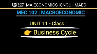 MEC 102 Unit 11 Class 1 | MEC 102  Important Topic | MA  Economics Ignou MAEC With KULDEP SINGH