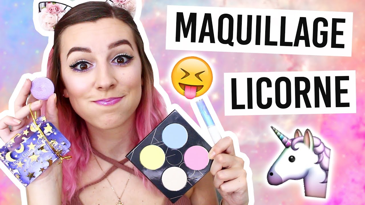 Palette de maquillage licorne