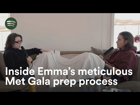 How Emma Chamberlain found her perfect Met Gala look | Watch Anything Goes free on Spotify