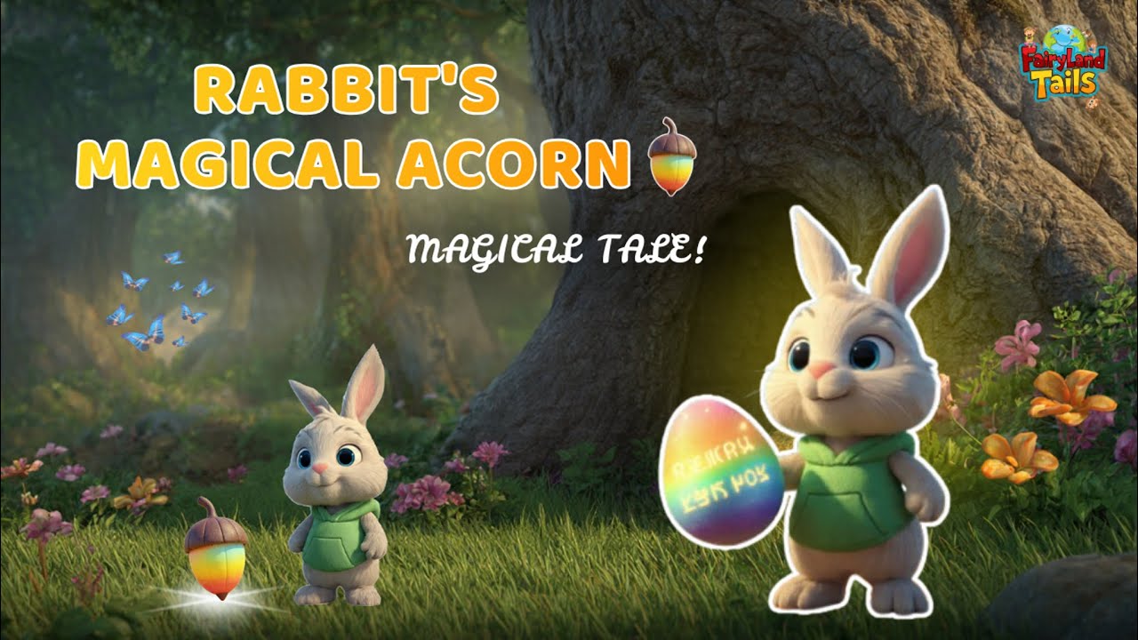 Acorn Rabbit Rabbit’s Magical Acorn🐇| Must Watch Cartoon Story for Kids - YouTube