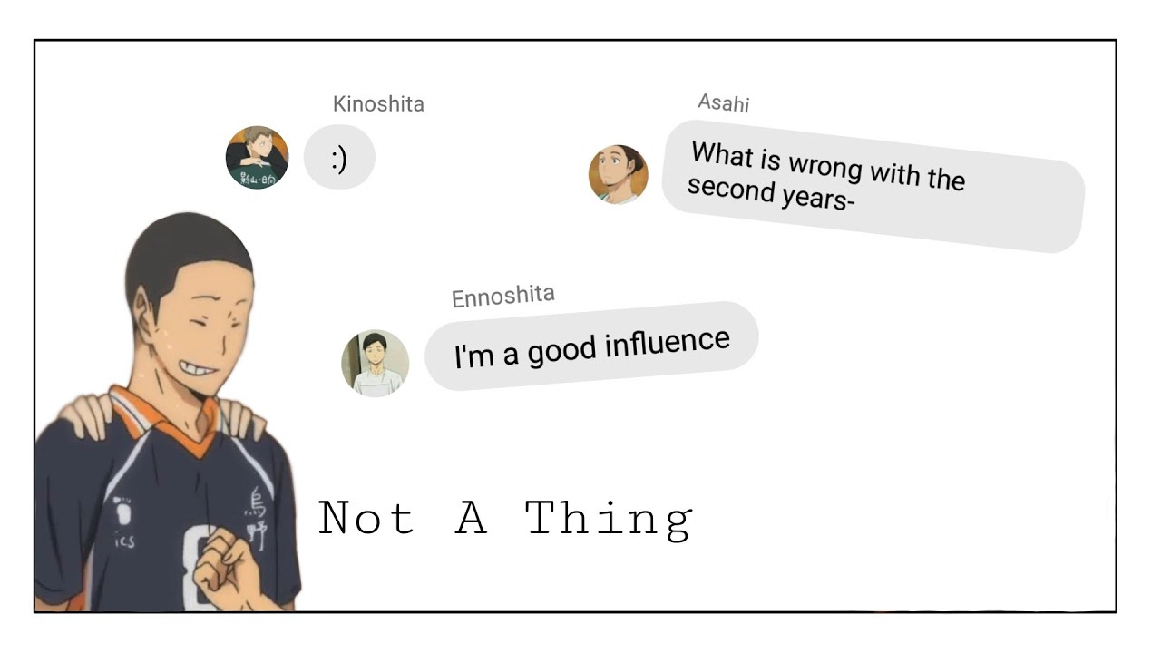 Haikyuu Texts: Not A Thing