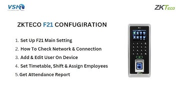 ZKTeco F21 Fingerprint Access Control Configuration: Step-by-Step Setup Guide - ZKTIMENET