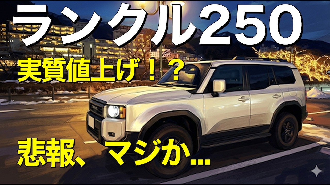 Sad news] Land Cruiser 250 price increase!? A thorough explanation