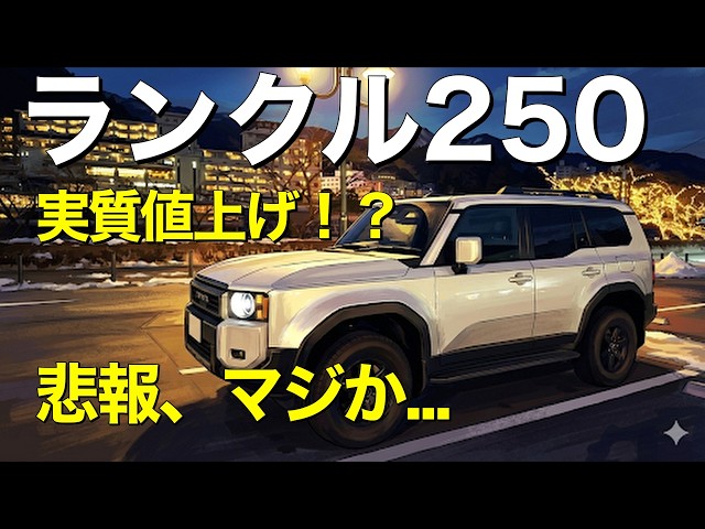 【一部6月末迄の販売】値下げ交渉NG Sad news] Land Cruiser 250 price increase!? A thorough explanation