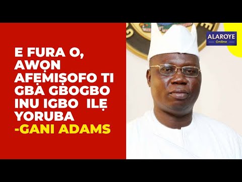 BO BA ṢE PE AWỌN AMERIKA NI WON MA ABA WA YANJU ỌRO YII KI WON TETE MAA BỌ O