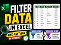 Filter Data in Excel 🔍 | Basic + Advanced Filter Explained (Easy Tutorial)