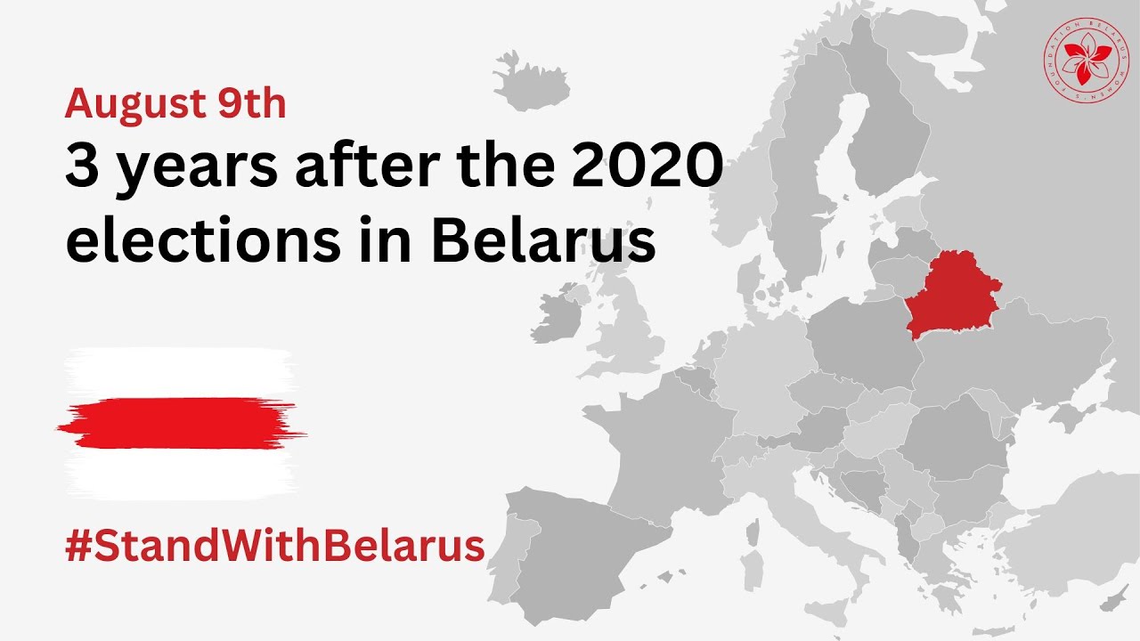 BWF: August 9 - 3 years after the 2020 elections in Belarus. 3 года после выборов 2020 в Беларуси.