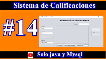 Sistema de Calificaciones en JAVA. PARTE 14 (Diseño de la Interfaz Alumnos)
