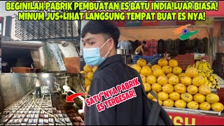 Beginilah Pabrik Es Batu Di Indiasemua Udah Berkaratminum Juslihat Langsung Tempat Buat Es Nya