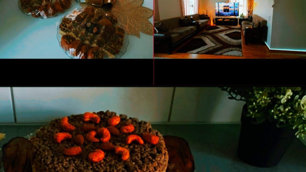 ✨️ تجهيزات يوم الوقفة✨️ تنظيف وترتيب البيت✨️ حلو العيد العربي ✨️🐏المقلوبة🐑✨️