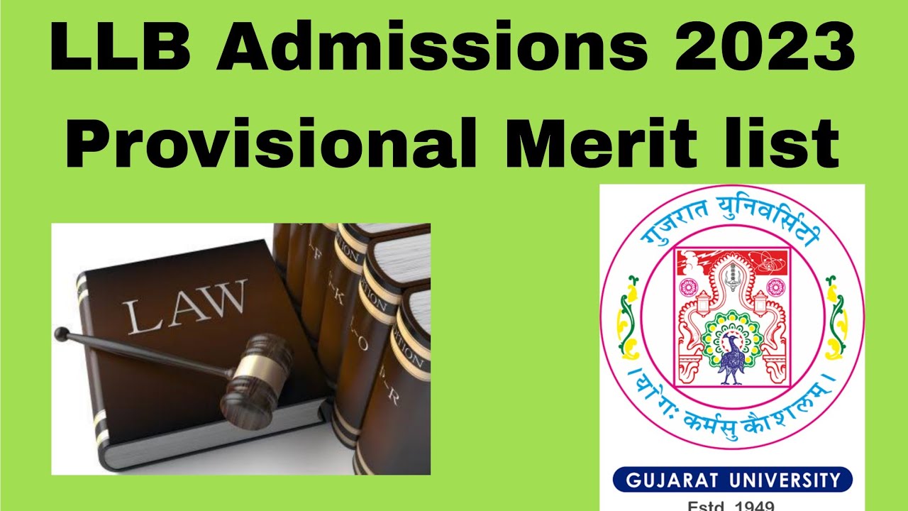 LLB Admissions 2023 Provisional Merit list is out - YouTube