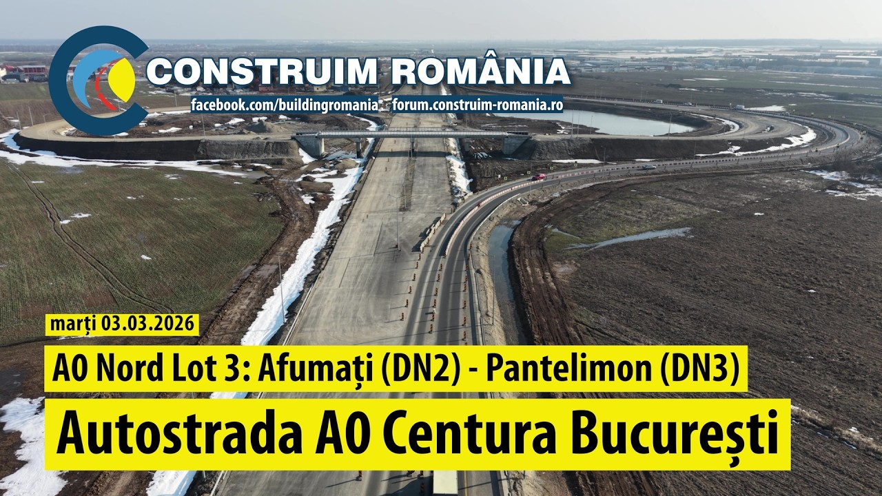 Autostrada de Centură București #A0 Nord Lot 3 | Nod DN2, Pasaj A0/CF & DN3/A0 | #CCECC | 2026.03.03