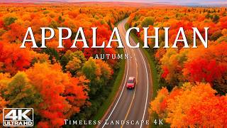 Appalachian Autumn 4K 🍂 Stunning Fall Foliage, Scenic Mountain Roads & Colorful Forests
