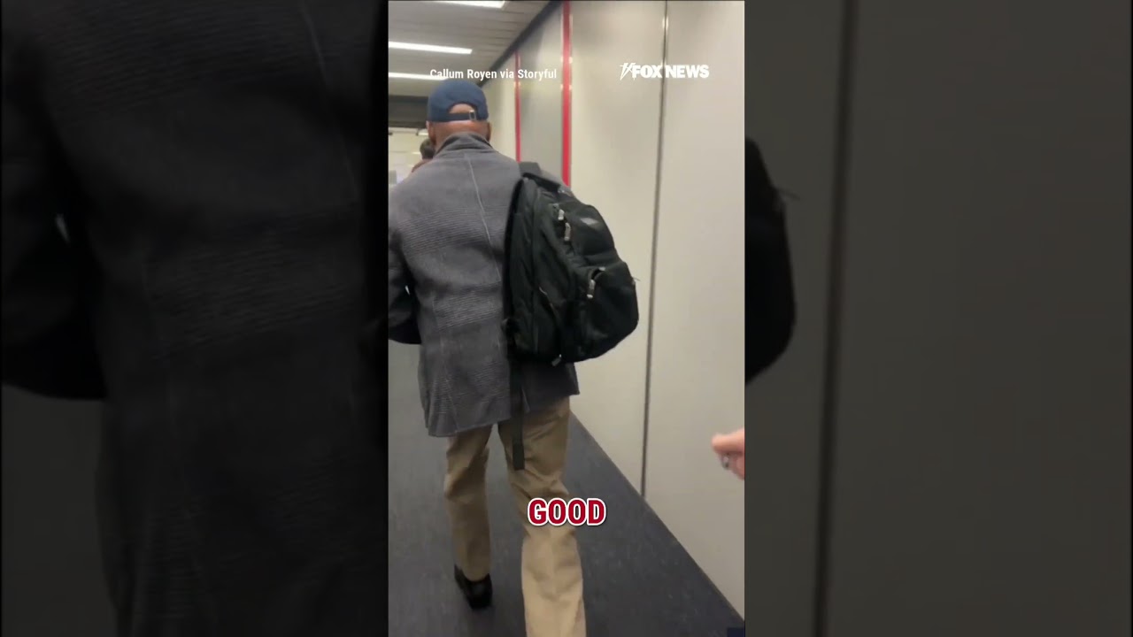 Eric Adams confronts UNRULY heckler while boarding flight: 'Gonna see the Brooklyn in me' 