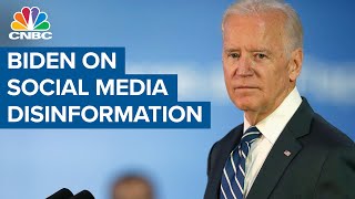 President Joe Biden on social media vaccine disinformation: They're killing people