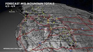 Mountain Snow Forecast for the First Weekend of April