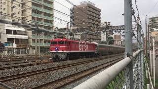 EF65-2139などの貨物列車、211系廃車回送、EF81-95カシオペア紀行