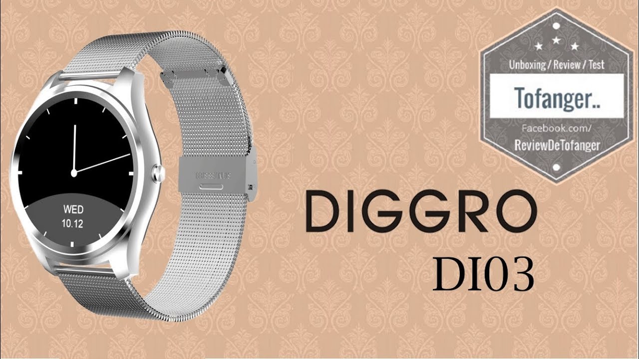 Smartwatch Diggro DI03 - YouTube