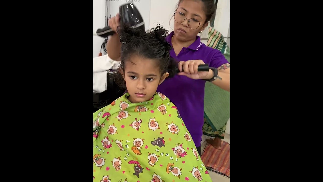 Hairstyle for Little Girl | Cute Hairstyle of Medha | HAHA Family Diaries 