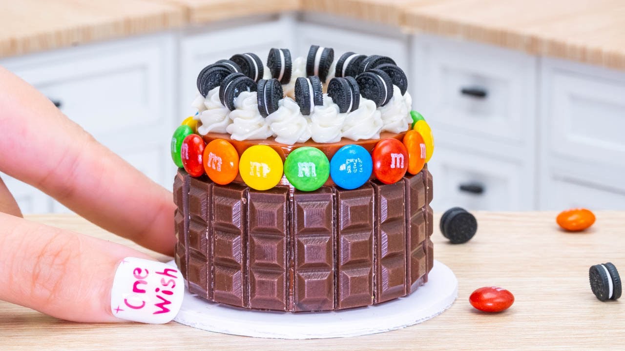 Mini Rainbow Cake Recipe With Chocolate 🌈 How To Make Mini Rainbow M&M Cake Ideas 💞 Sweet Cakes