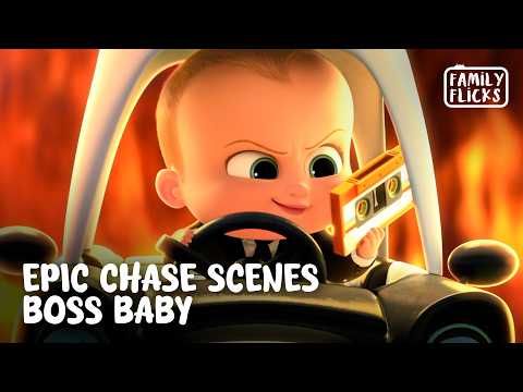 Tim and Boss Baby's Craziest Chase Moments | Boss Baby