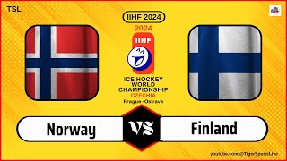 Norway vs Finland | IIHF World Championship 2024 | Ice Hockey Live | Suomi Norja