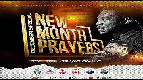 DECEMBER SPECIAL NEW MONTH PRAYERS [GRAND FINALE] || NSPPD || 5TH DECEMBER 2025